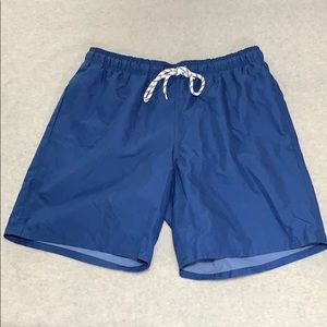 Saint Johns Bay Men’s Navy Blue Swim Trunks Medium